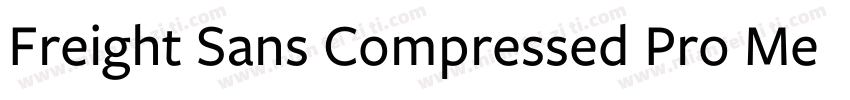 Freight Sans Compressed Pro Medium字体转换